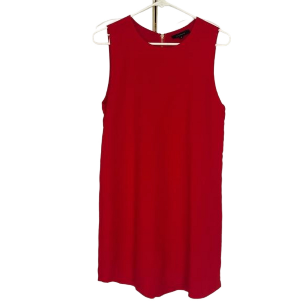 Red midi dress